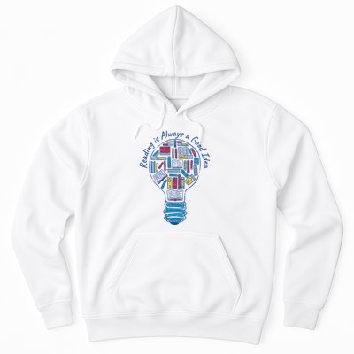 Reading Is Always A Good Idea Lightbulb Hoodie