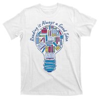 Reading Is Always A Good Idea Lightbulb T-Shirt