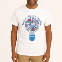 Reading Is Always A Good Idea Lightbulb Tall T-Shirt