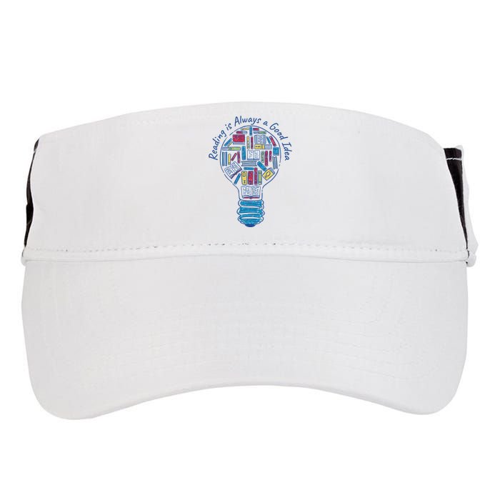 Reading Is Always A Good Idea Lightbulb Adult Drive Performance Visor