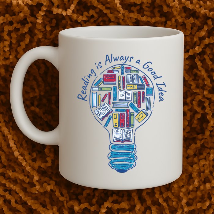 Reading Is Always A Good Idea Lightbulb Mug