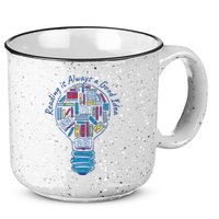 Reading Is Always A Good Idea Lightbulb 15oz Campfire Ceramic Mug