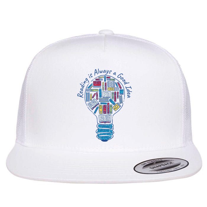 Reading Is Always A Good Idea Lightbulb Flatbill Hat