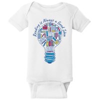 Reading Is Always A Good Idea Lightbulb Baby Bodysuit