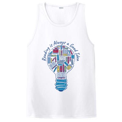 Reading Is Always A Good Idea Lightbulb PosiCharge Competitor Tank