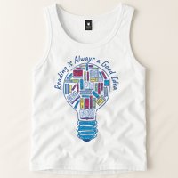 Reading Is Always A Good Idea Lightbulb Tank Top