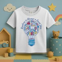 Reading Is Always A Good Idea Lightbulb Toddler T-Shirt