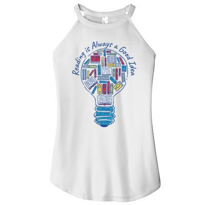 Reading Is Always A Good Idea Lightbulb Women's Perfect Tri Rocker Tank