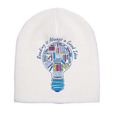 Reading Is Always A Good Idea Lightbulb Short Acrylic Beanie
