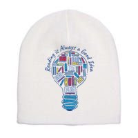 Reading Is Always A Good Idea Lightbulb Short Acrylic Beanie
