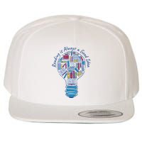 Reading Is Always A Good Idea Lightbulb Wool Snapback Cap
