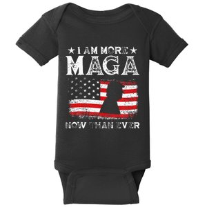 Retro I Am More Maga Now Than Ever Funny Baby Bodysuit