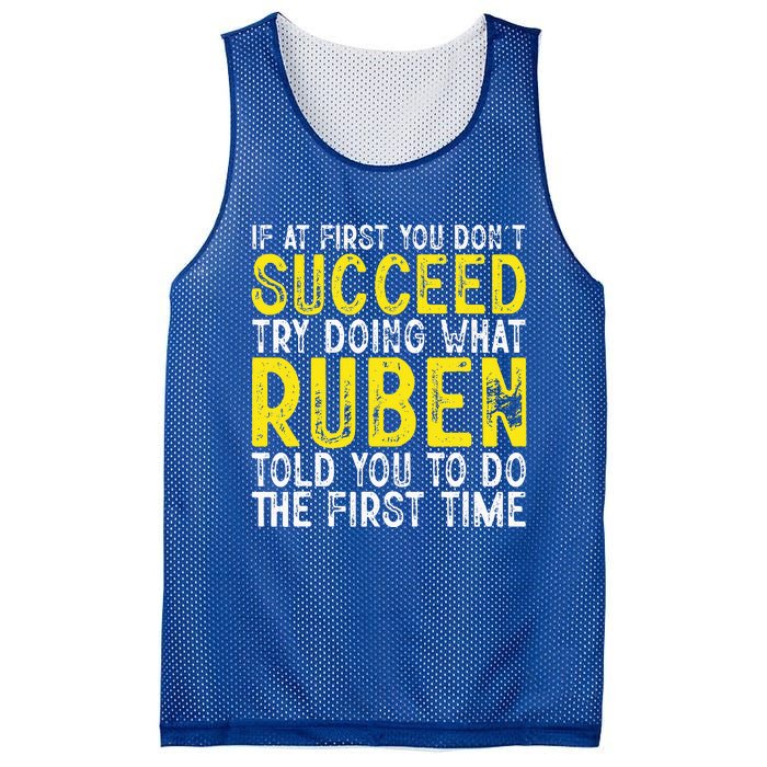 Ruben If At First You DonT Succeed Mesh Reversible Basketball Jersey Tank