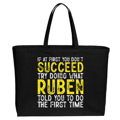 Ruben If At First You DonT Succeed Cotton Canvas Jumbo Tote