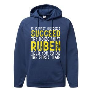 Ruben If At First You DonT Succeed Performance Fleece Hoodie