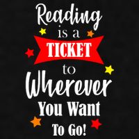 Reading Is A Ticket To Where Ever You Want To Go Ladies PosiCharge Tri-Blend Wicking Tank