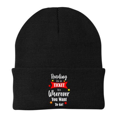 Reading Is A Ticket To Where Ever You Want To Go Knit Cap Winter Beanie