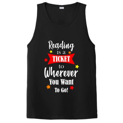 Reading Is A Ticket To Where Ever You Want To Go PosiCharge Competitor Tank