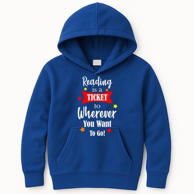 Reading Is A Ticket To Where Ever You Want To Go Kids Hoodie