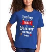 Reading Is A Ticket To Where Ever You Want To Go Kids T-Shirt