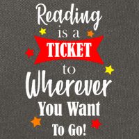Reading Is A Ticket To Where Ever You Want To Go Cotton Canvas Backpack