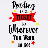 Reading Is A Ticket To Where Ever You Want To Go Garment-Dyed Sweatshirt