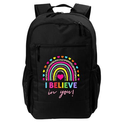 Rainbow I Believe In You Teacher Testing Day Gifts Backpack