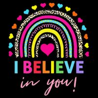 Rainbow I Believe In You Teacher Testing Day Gifts Wool Snapback Cap