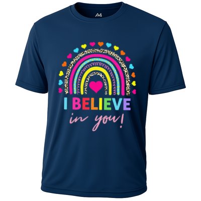 Rainbow I Believe In You Teacher Testing Day Gifts Performance Shirt