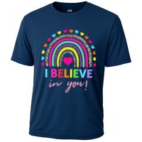 Rainbow I Believe In You Teacher Testing Day Gifts Cooling Performance Crew T-Shirt