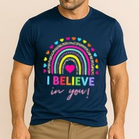 Rainbow I Believe In You Teacher Testing Day Gifts Cooling Performance Crew T-Shirt