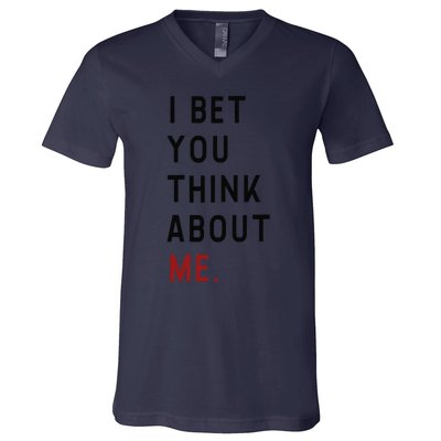 Retro I Bet You Think About Me Meaning I Knew U Were Trouble V-Neck T-Shirt