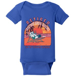 Retired Investt Banking Associate Funny Retiret Gift Baby Bodysuit