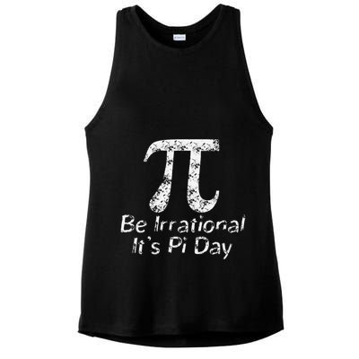 Retro Irrational But Well Rounded Pi Day Celebration Math Ladies PosiCharge Tri-Blend Wicking Tank