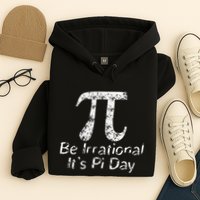 Retro Irrational But Well Rounded Pi Day Celebration Math Hoodie