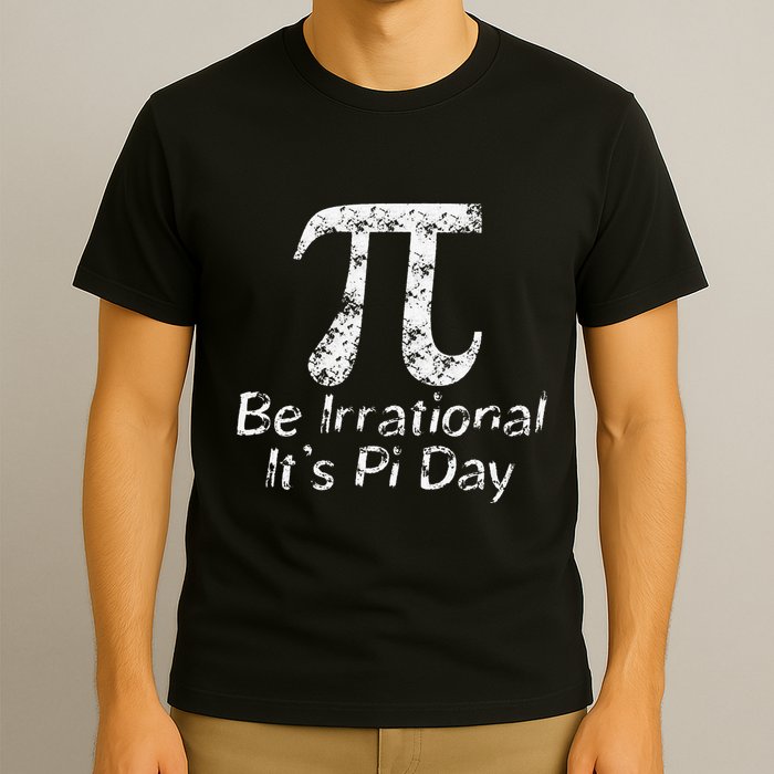 Retro Irrational But Well Rounded Pi Day Celebration Math T-Shirt