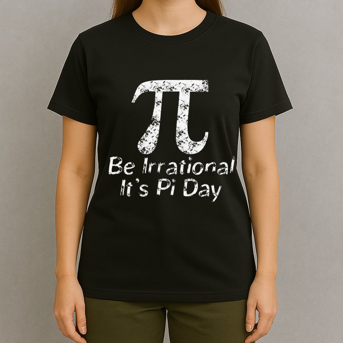 Retro Irrational But Well Rounded Pi Day Celebration Math T-Shirt
