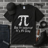 Retro Irrational But Well Rounded Pi Day Celebration Math Tall T-Shirt