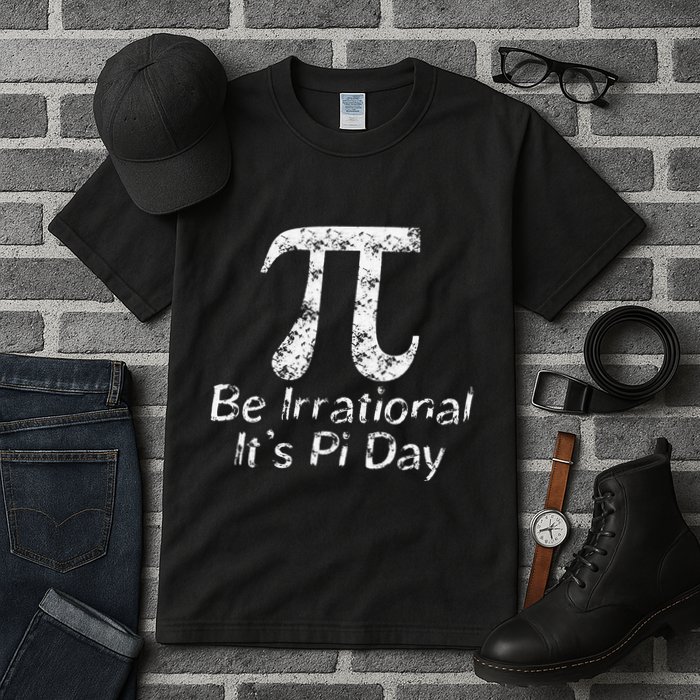 Retro Irrational But Well Rounded Pi Day Celebration Math Tall T-Shirt