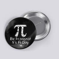 Retro Irrational But Well Rounded Pi Day Celebration Math Button