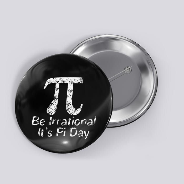 Retro Irrational But Well Rounded Pi Day Celebration Math Button