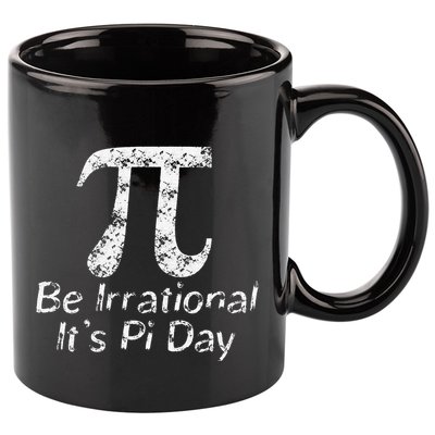 Retro Irrational But Well Rounded Pi Day Celebration Math 11oz C Handle Ceramic Mug
