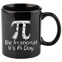 Retro Irrational But Well Rounded Pi Day Celebration Math 11oz C Handle Ceramic Mug
