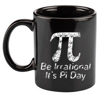 Retro Irrational But Well Rounded Pi Day Celebration Math 11oz C Handle Ceramic Mug