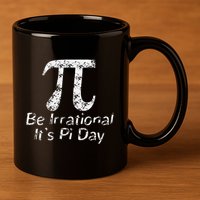 Retro Irrational But Well Rounded Pi Day Celebration Math 11oz C Handle Ceramic Mug