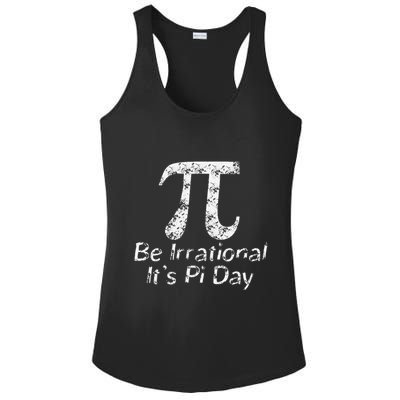 Retro Irrational But Well Rounded Pi Day Celebration Math Ladies PosiCharge Competitor Racerback Tank