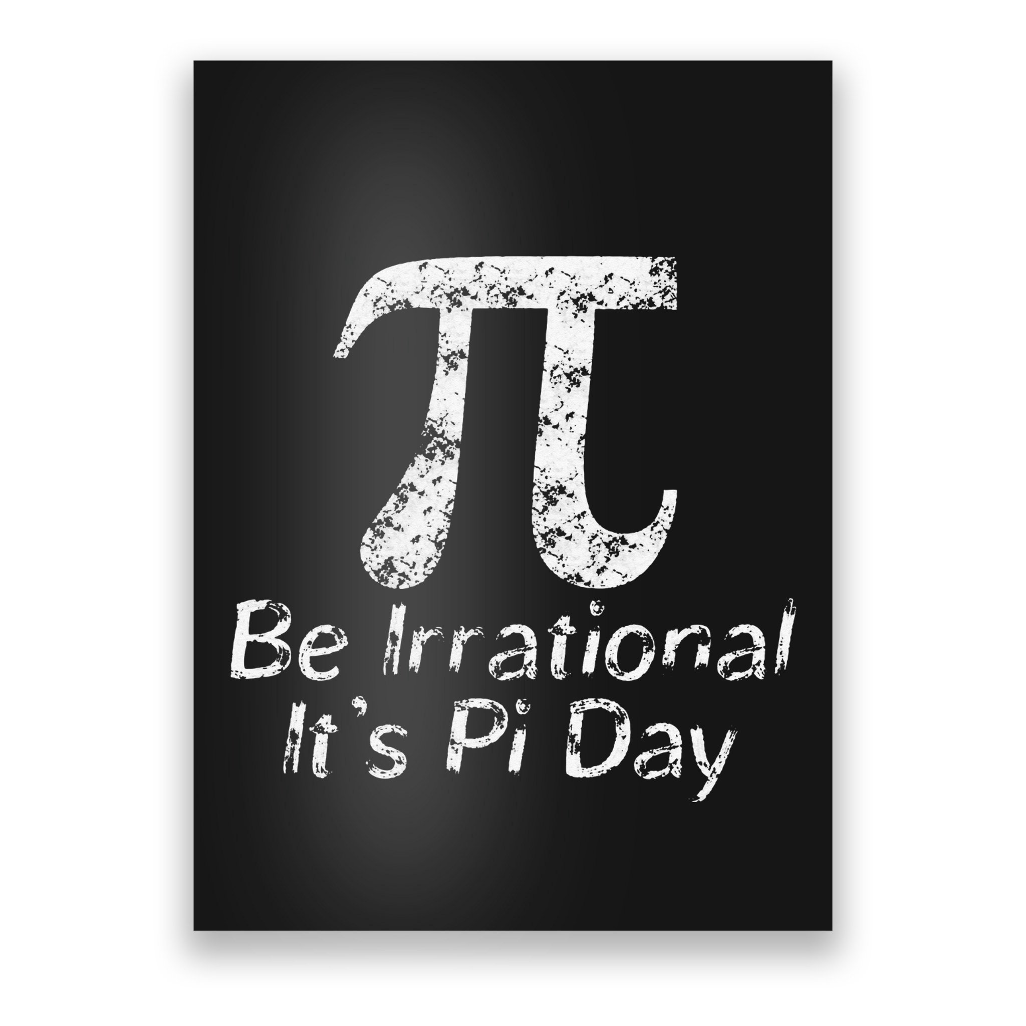 Retro Irrational But Well Rounded Pi Day Celebration Math Poster
