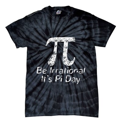 Retro Irrational But Well Rounded Pi Day Celebration Math Tie-Dye T-Shirt