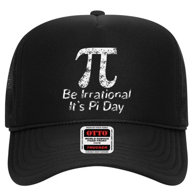 Retro Irrational But Well Rounded Pi Day Celebration Math Trucker Hat
