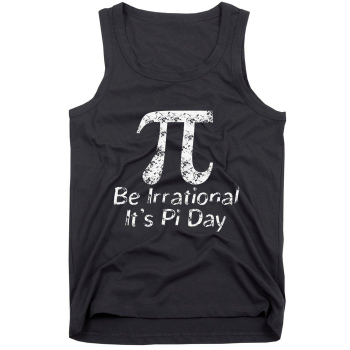 Retro Irrational But Well Rounded Pi Day Celebration Math Tank Top